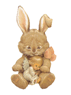 Gif animé Pâques lapin ange